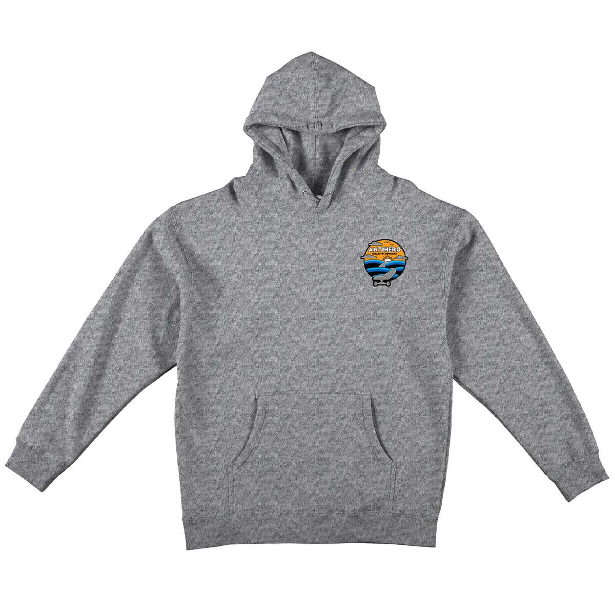 Anti Hero - Road To Nowhere Hoodie Grey Heather/Multi