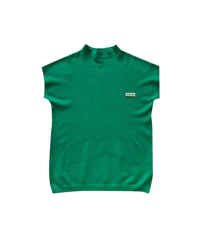 BENECIA 12 Sleeveless Mock Neck - Green