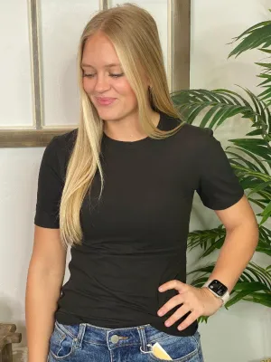 Black or White Basic Tee - Great for layering!