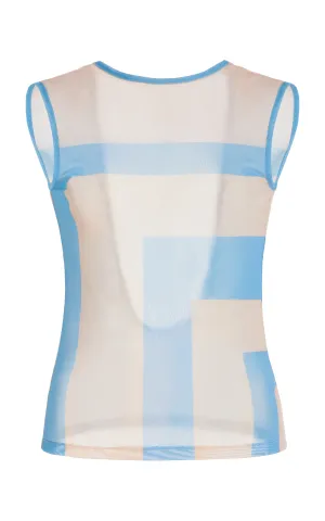 Blue Mood Sleeveless Top