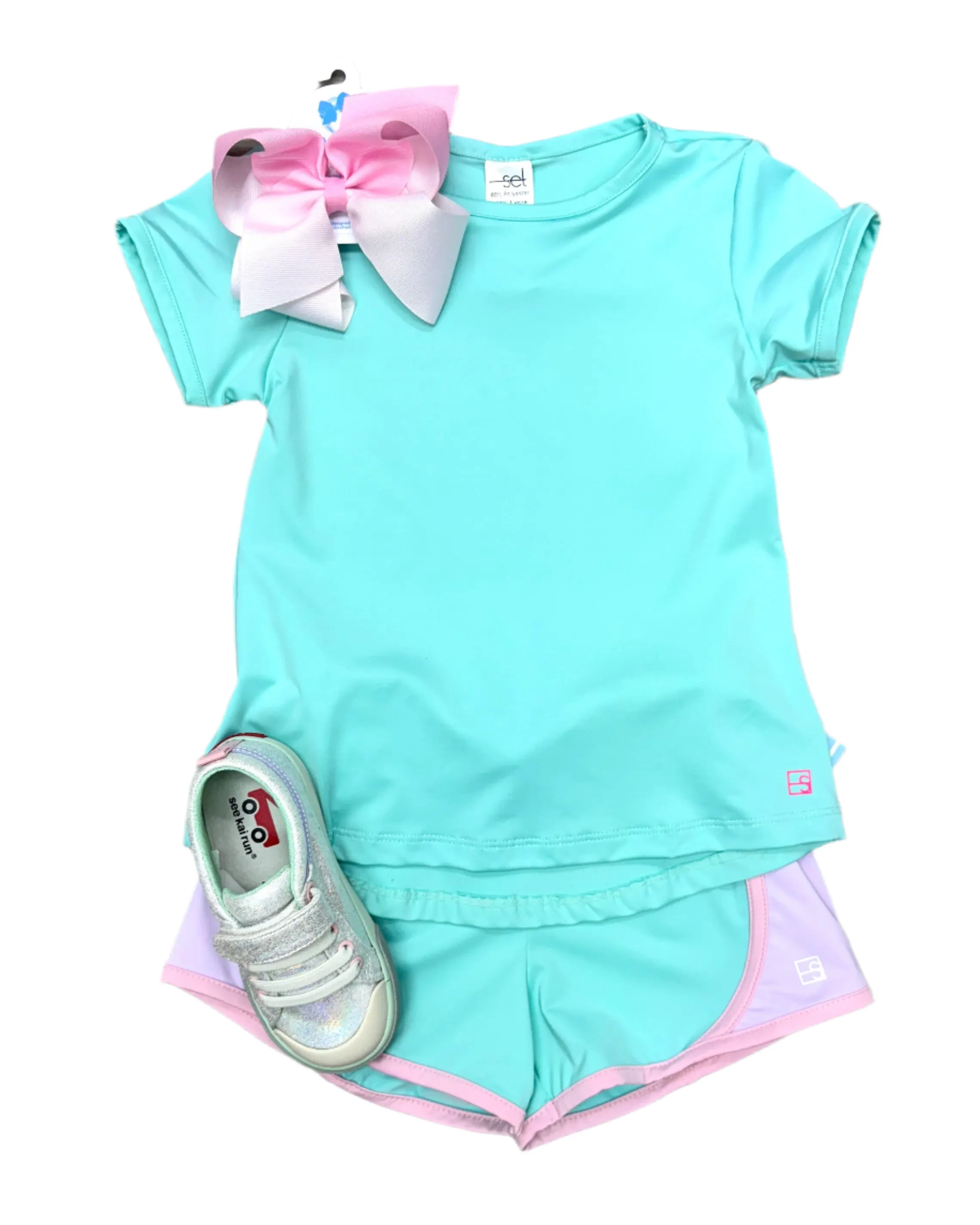 Bridget Basic Tee - Totally Turquoise