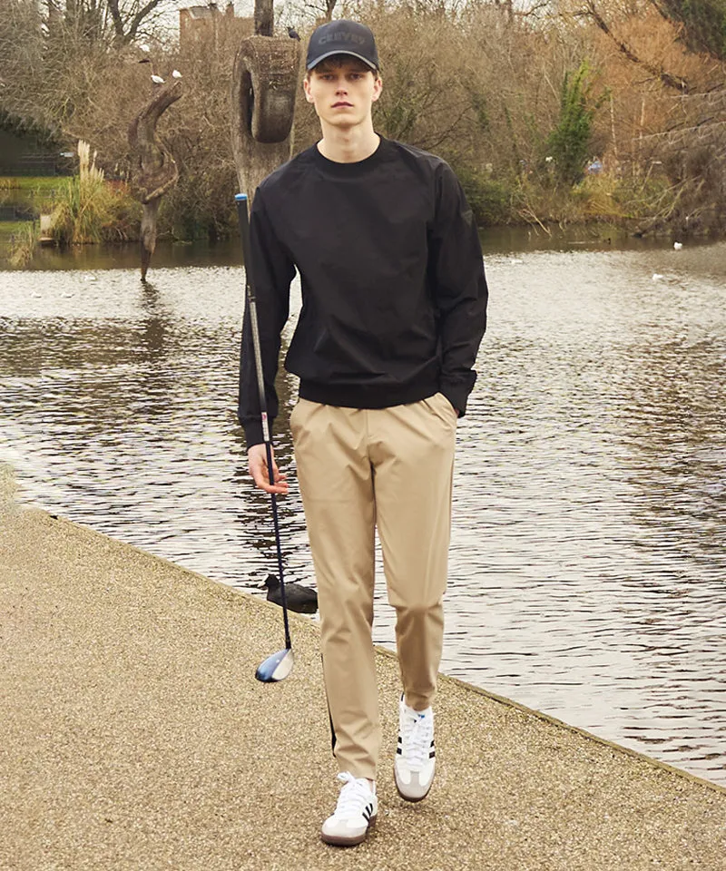 CREVE NINE: Men's Half Jogger Pants - Beige