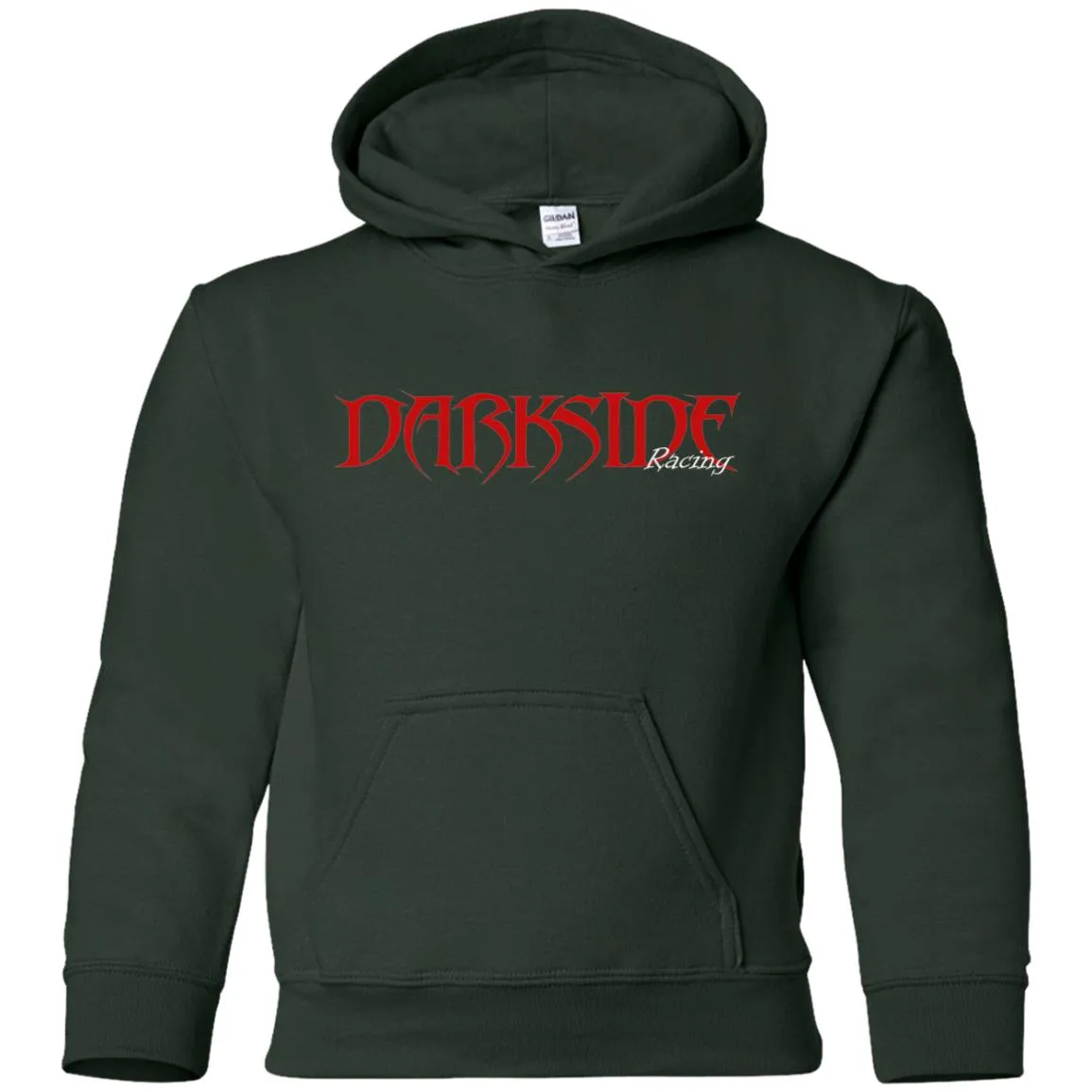 Dark Side Racing 2-sided print w/ skull on back G185B Gildan Youth Pullover Hoodie