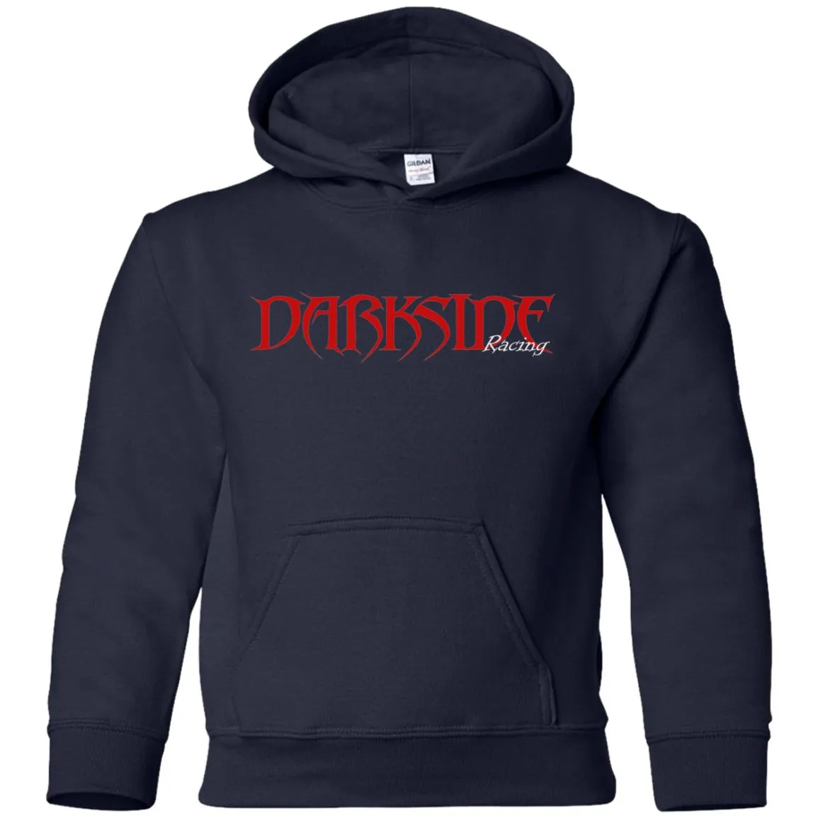 Dark Side Racing 2-sided print w/ skull on back G185B Gildan Youth Pullover Hoodie