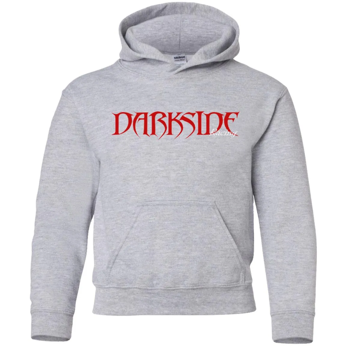 Dark Side Racing 2-sided print w/ skull on back G185B Gildan Youth Pullover Hoodie
