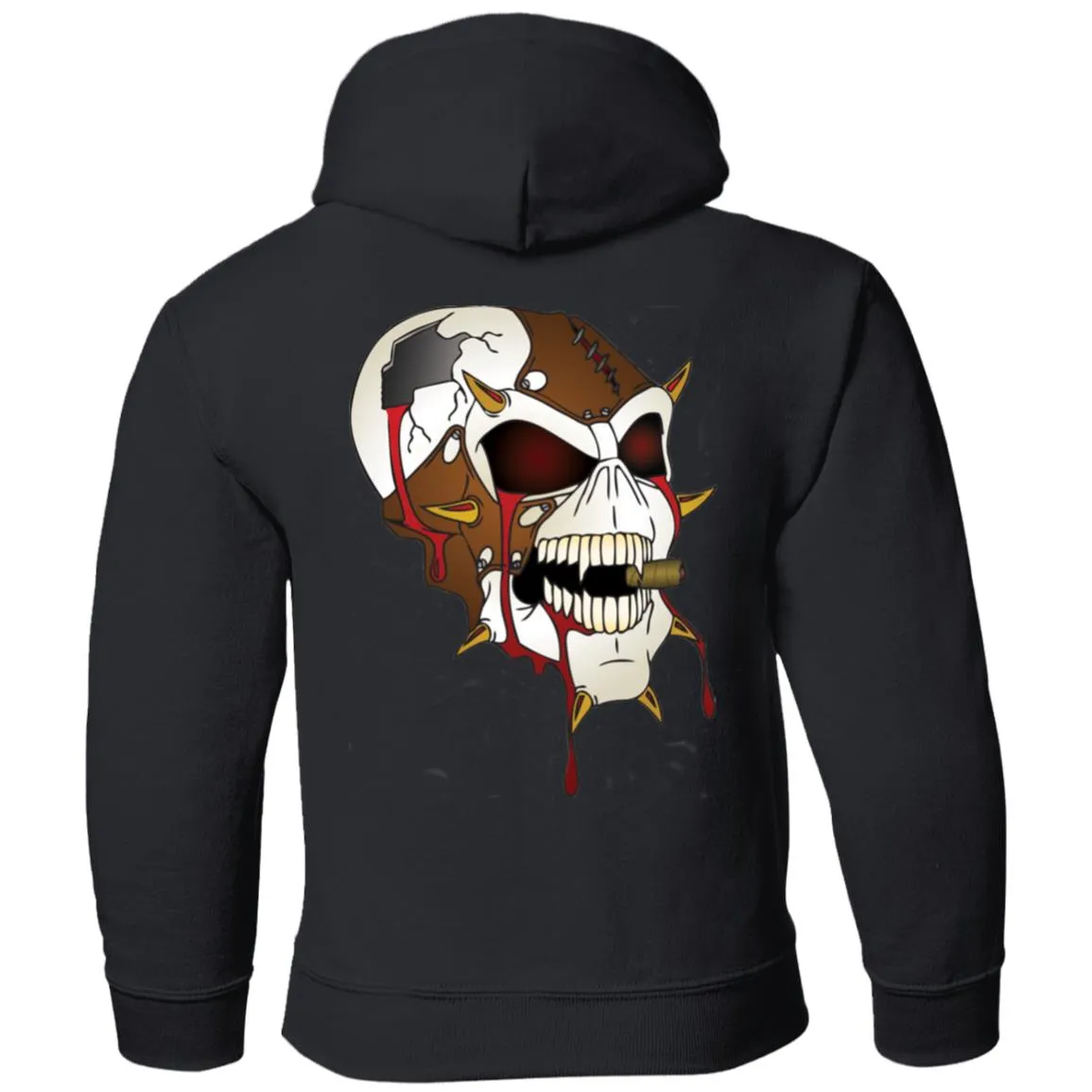 Dark Side Racing 2-sided print w/ skull on back G185B Gildan Youth Pullover Hoodie