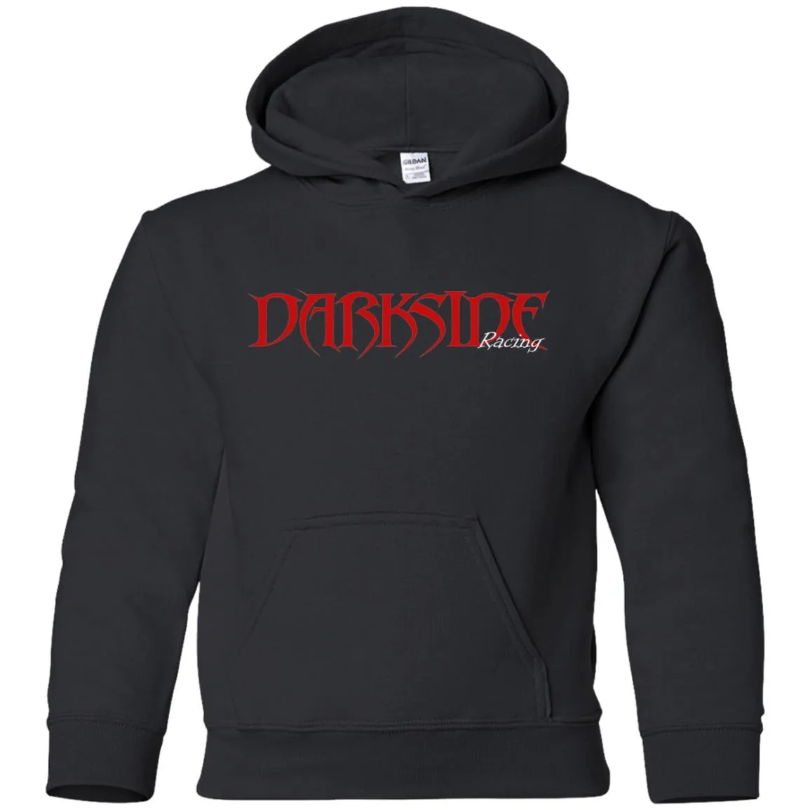Dark Side Racing 2-sided print w/ skull on back G185B Gildan Youth Pullover Hoodie