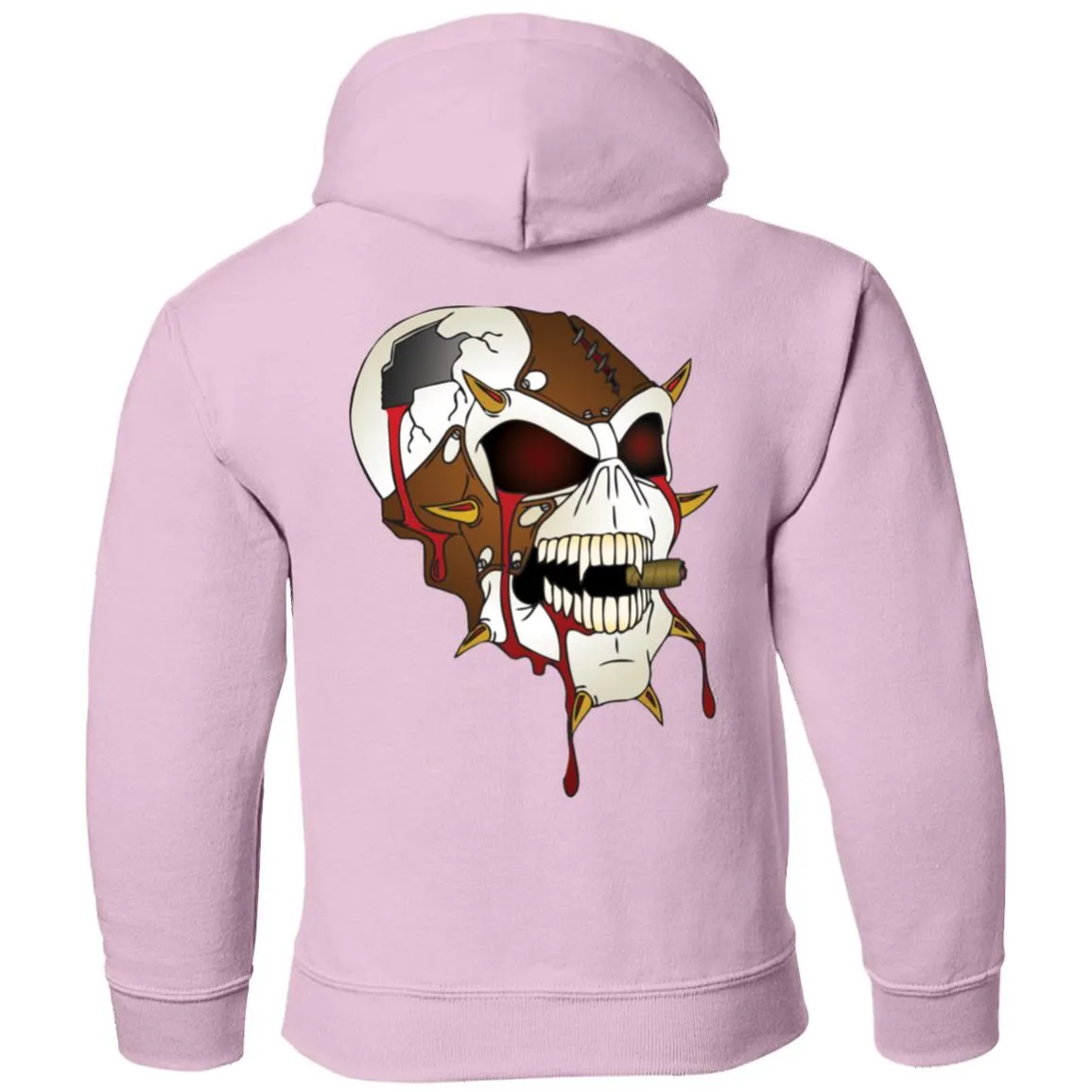 Dark Side Racing 2-sided print w/ skull on back G185B Gildan Youth Pullover Hoodie