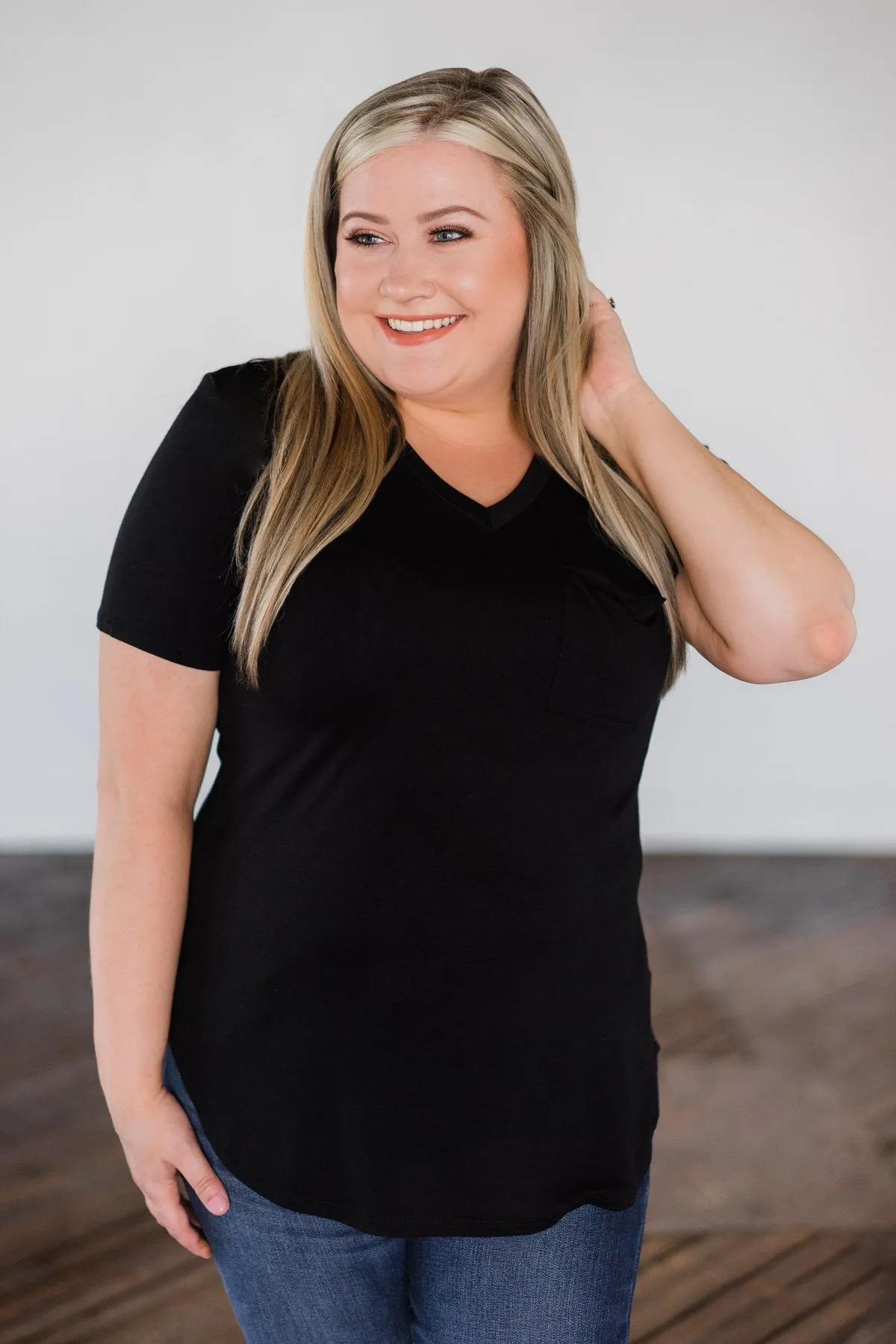 Essential Pocket Top- Black