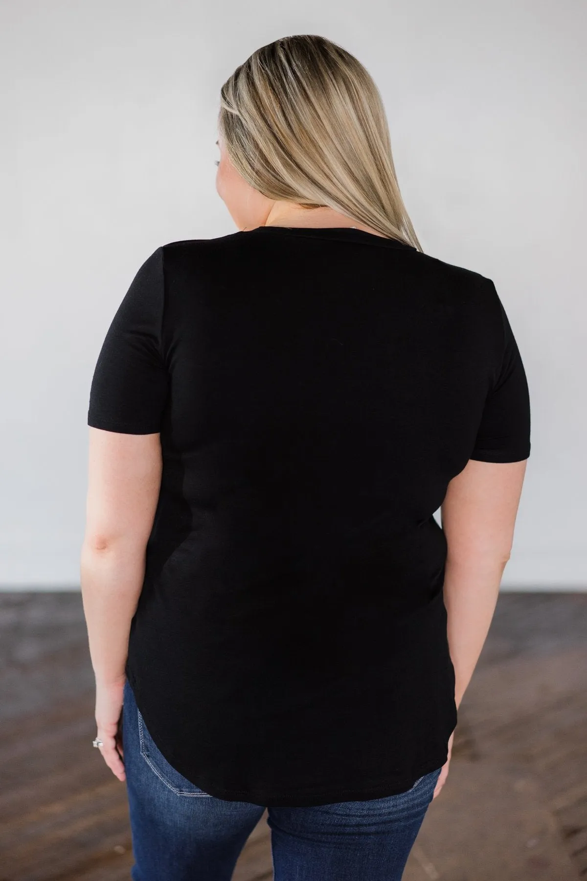 Essential Pocket Top- Black