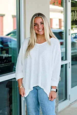 Feels Like Heaven Dolman Sleeve Top in Ivory