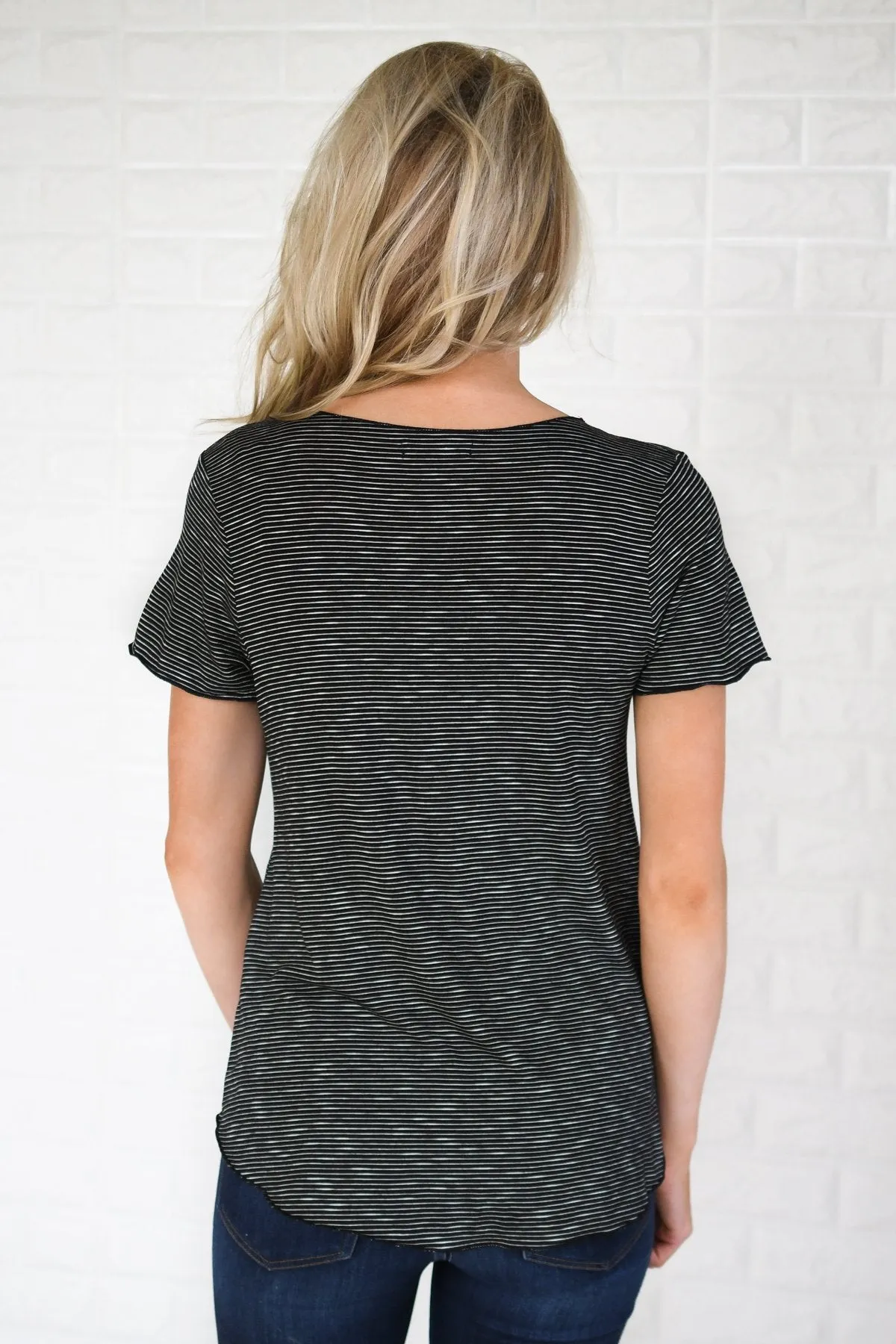 Fit to Me Striped Short Sleeve Tee
