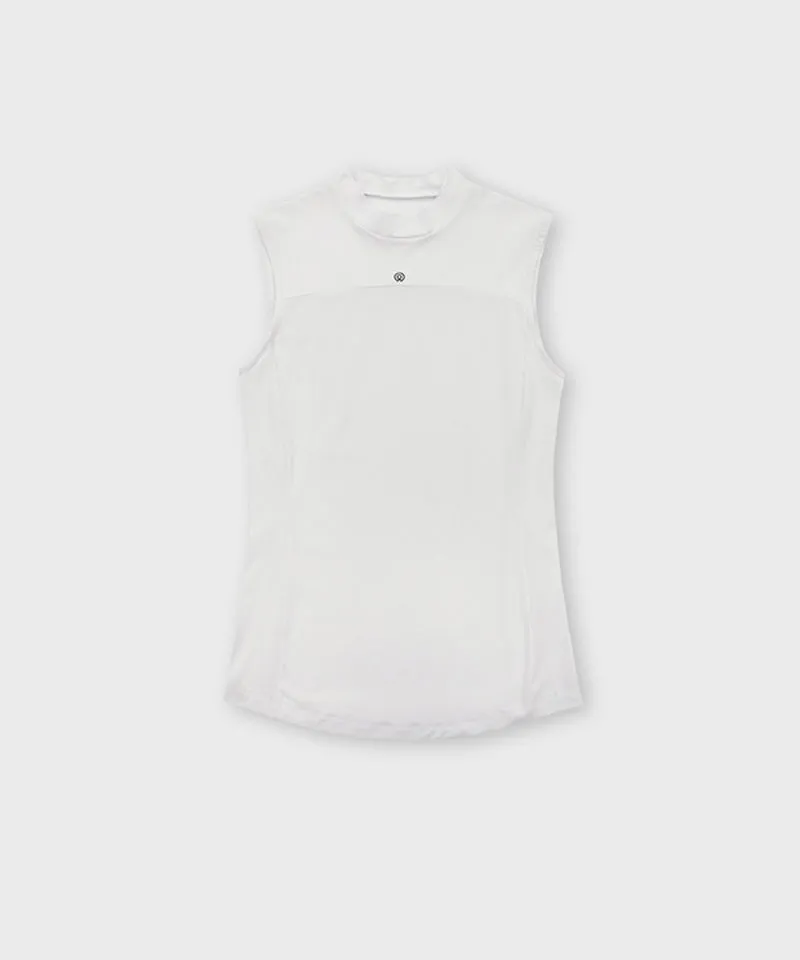 FORDI Mockneck Sleeveless T-Shirt - White