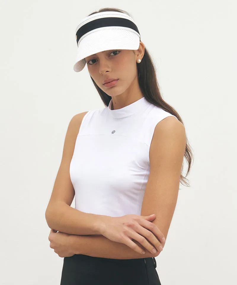FORDI Mockneck Sleeveless T-Shirt - White