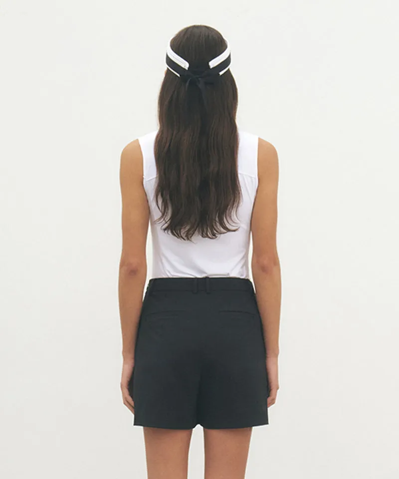 FORDI Mockneck Sleeveless T-Shirt - White