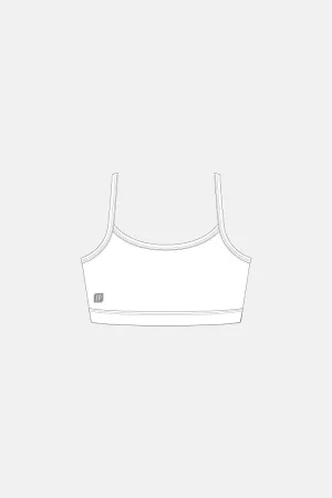 Girls Plain Crop Top With Cups