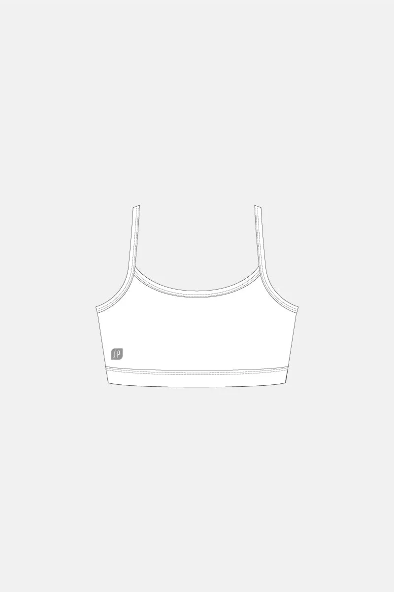 Girls Plain Crop Top With Cups