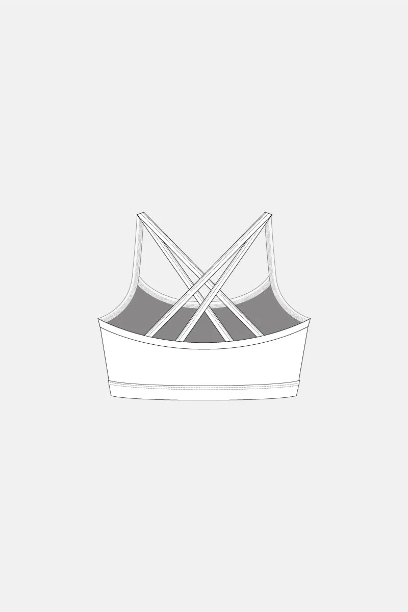 Girls Plain Crop Top With Cups