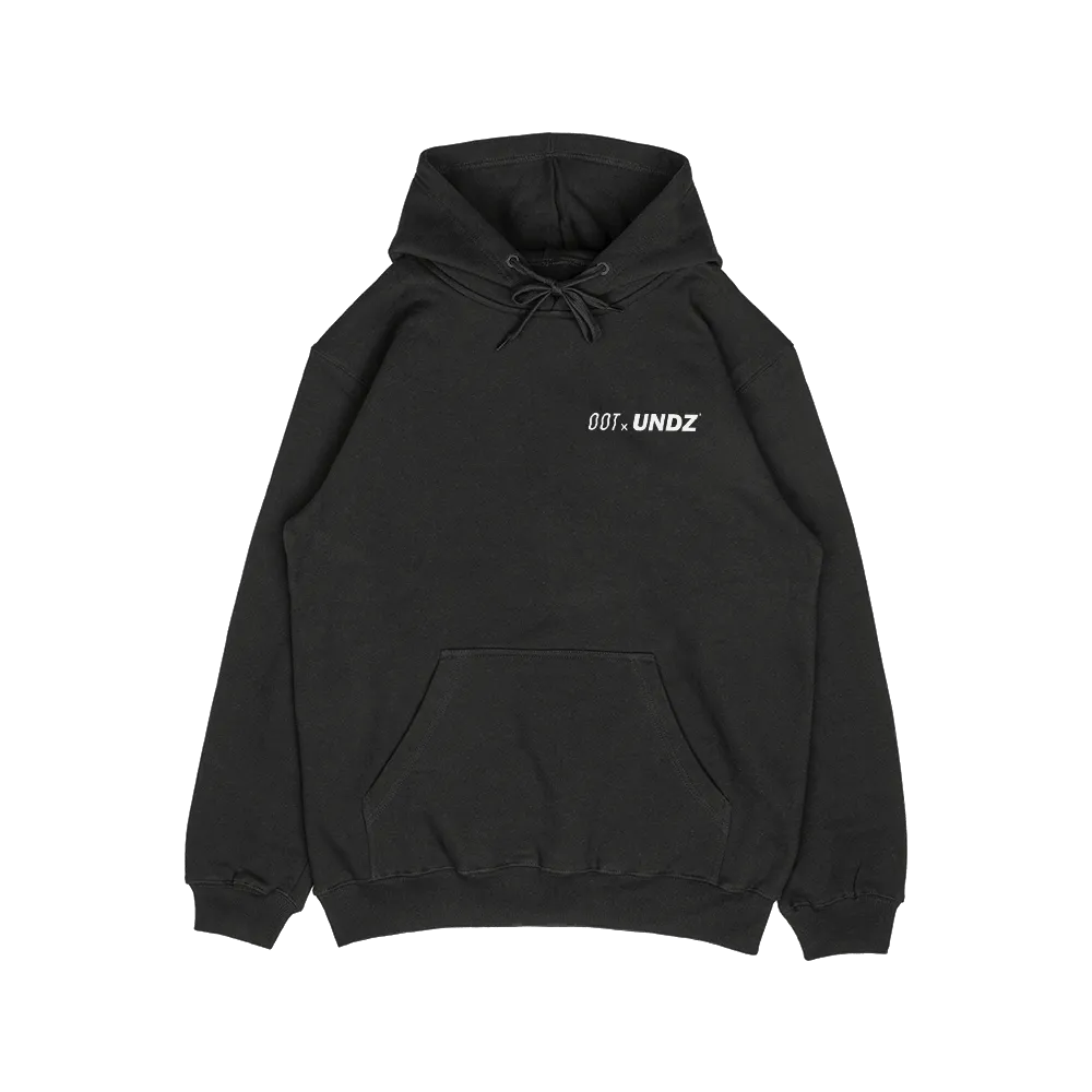 HOODIE BLACK - UNDZ X OUT OF THE