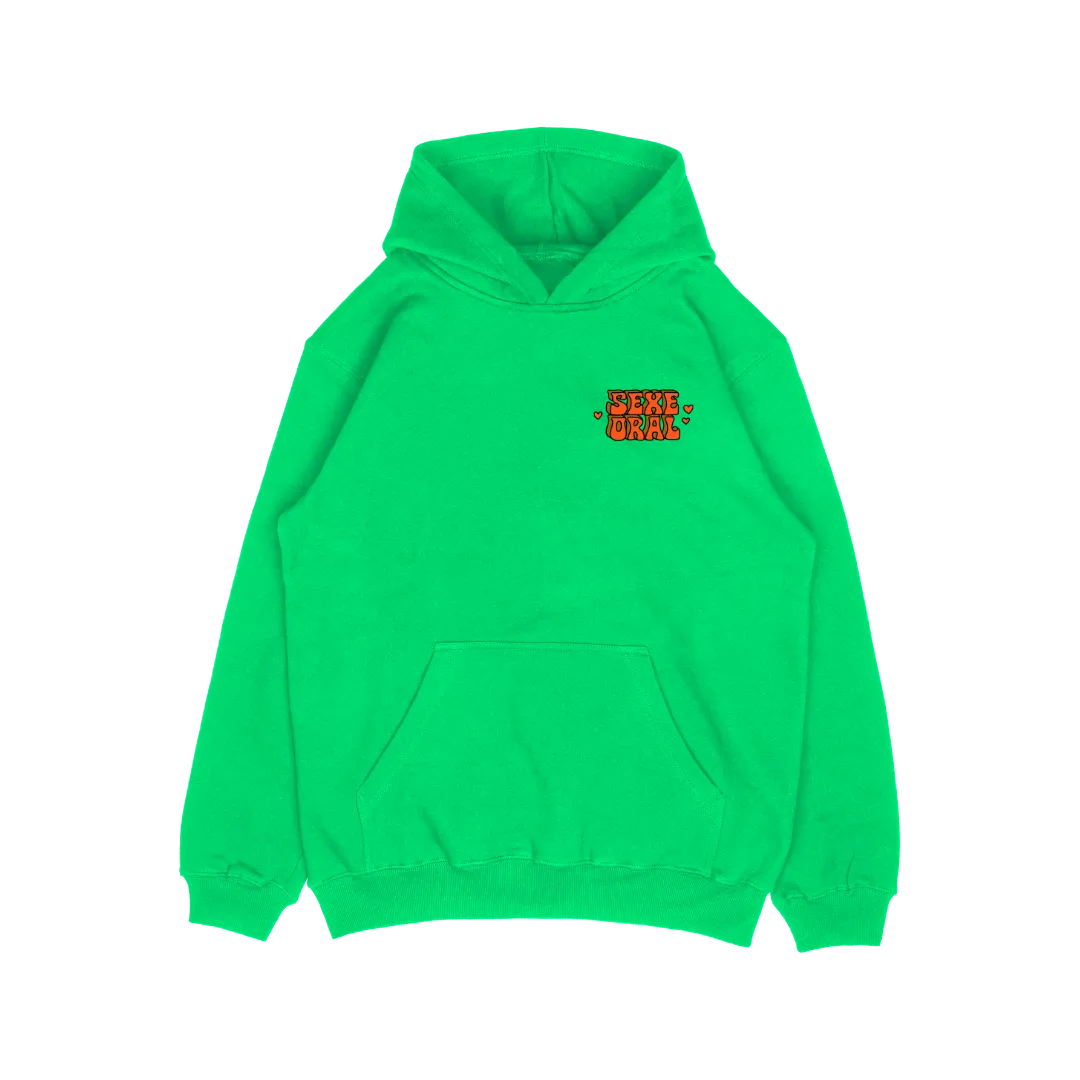 HOODIE GREEN - SEXE ORAL DILDO
