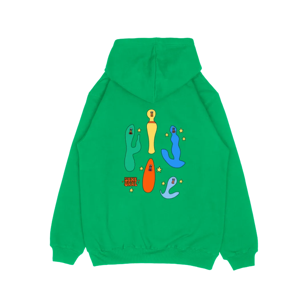 HOODIE GREEN - SEXE ORAL DILDO