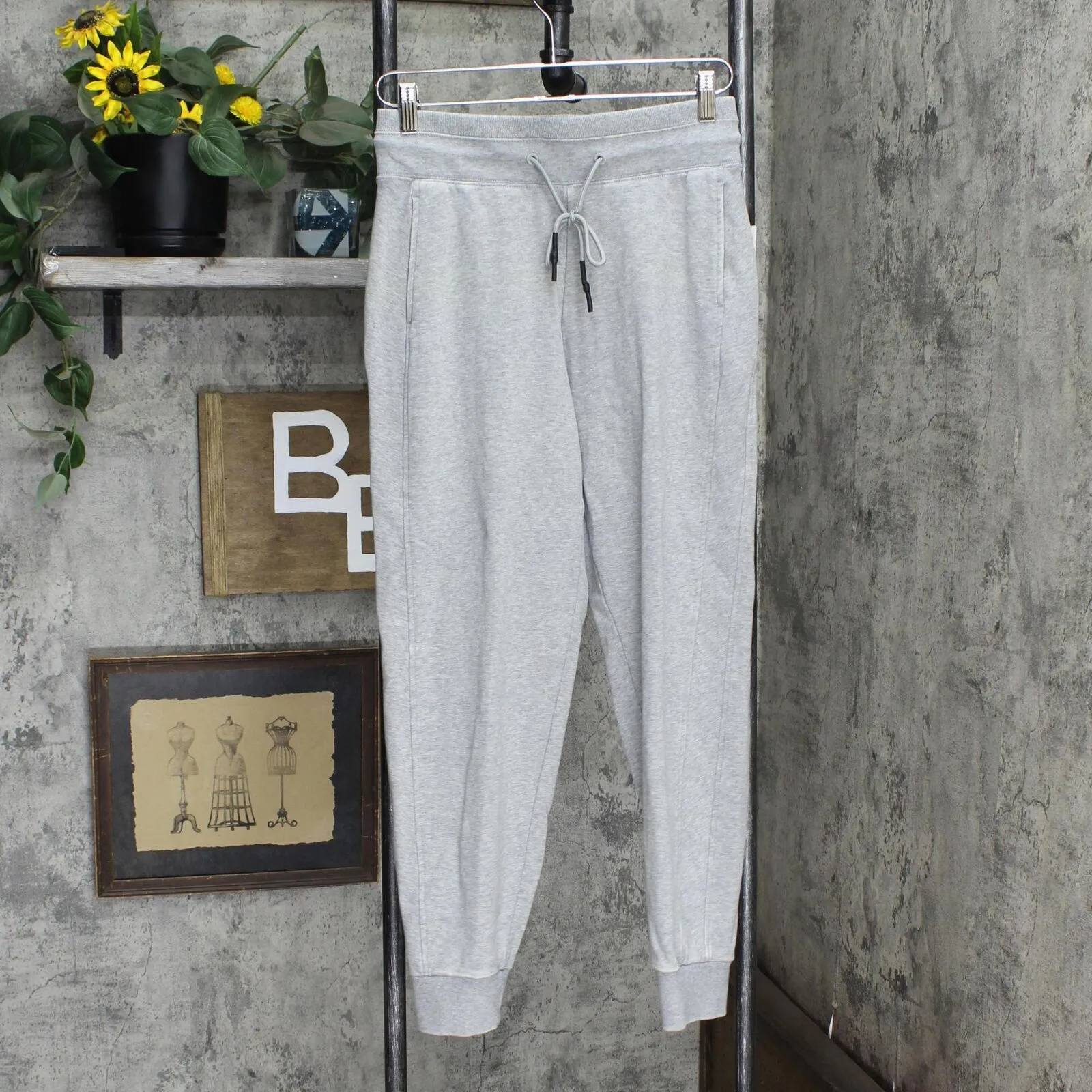 JoyLab Women's Mid-Rise French Terry Acid Wash Tapered Jogger Pants JLBIM-212