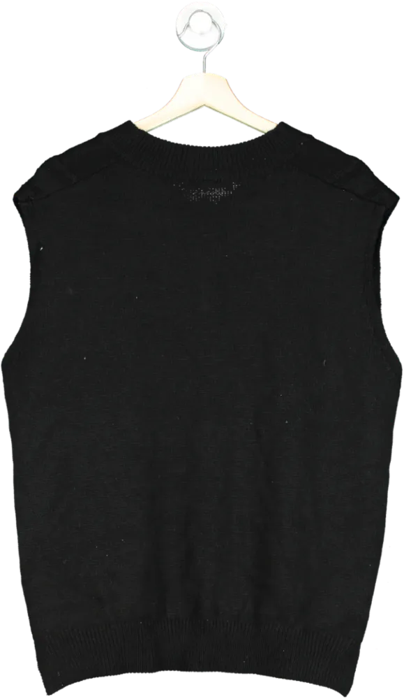 L D Black Sleeveless Knit Sweater