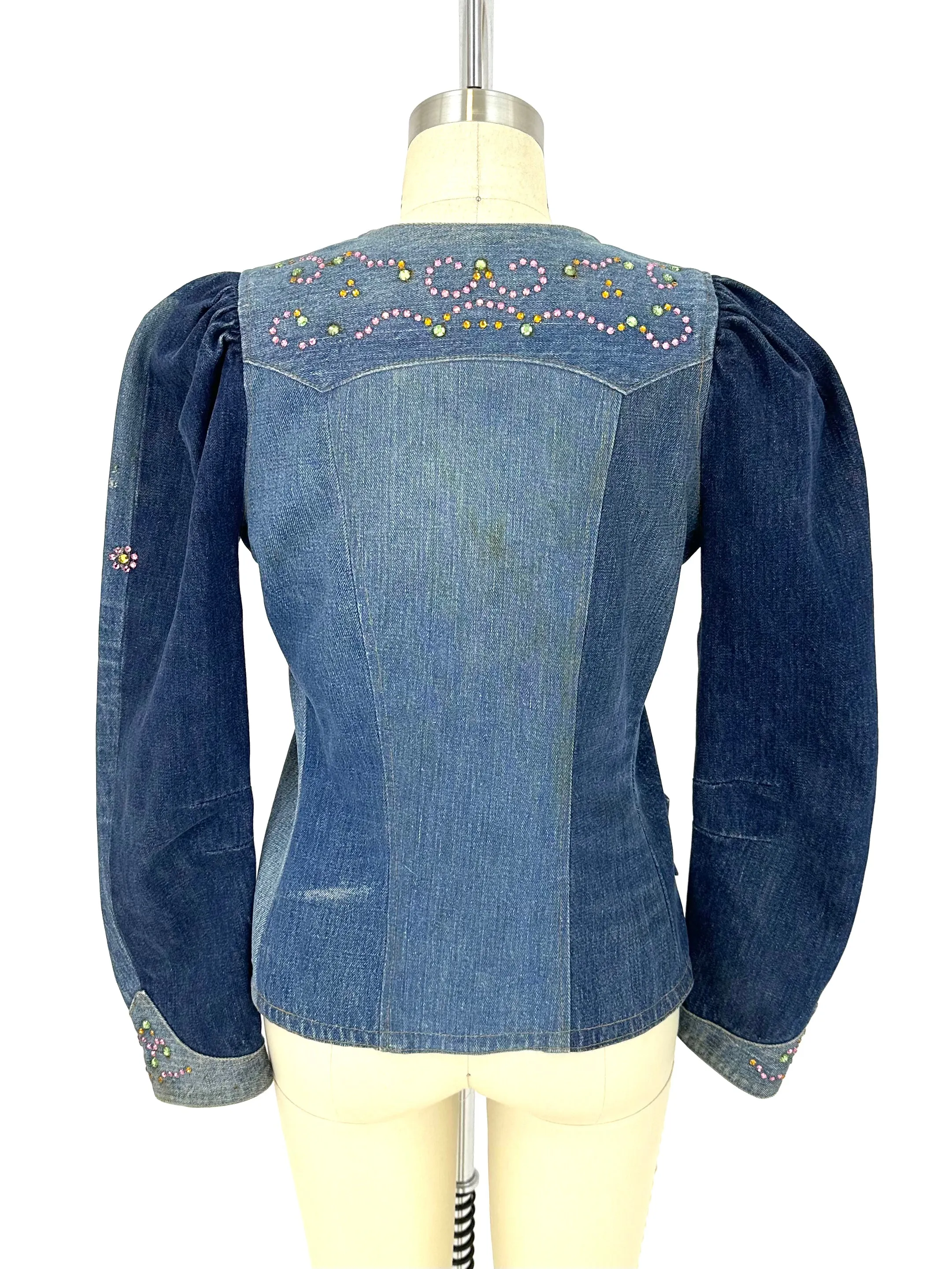 Levi's Bedazzled Puff Denim Jacket