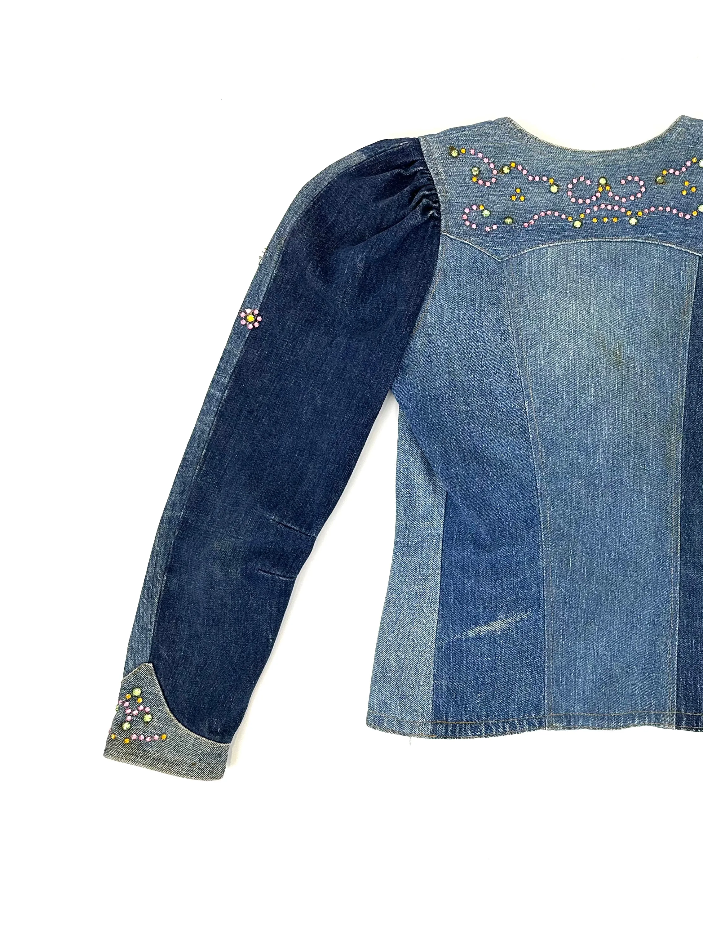 Levi's Bedazzled Puff Denim Jacket
