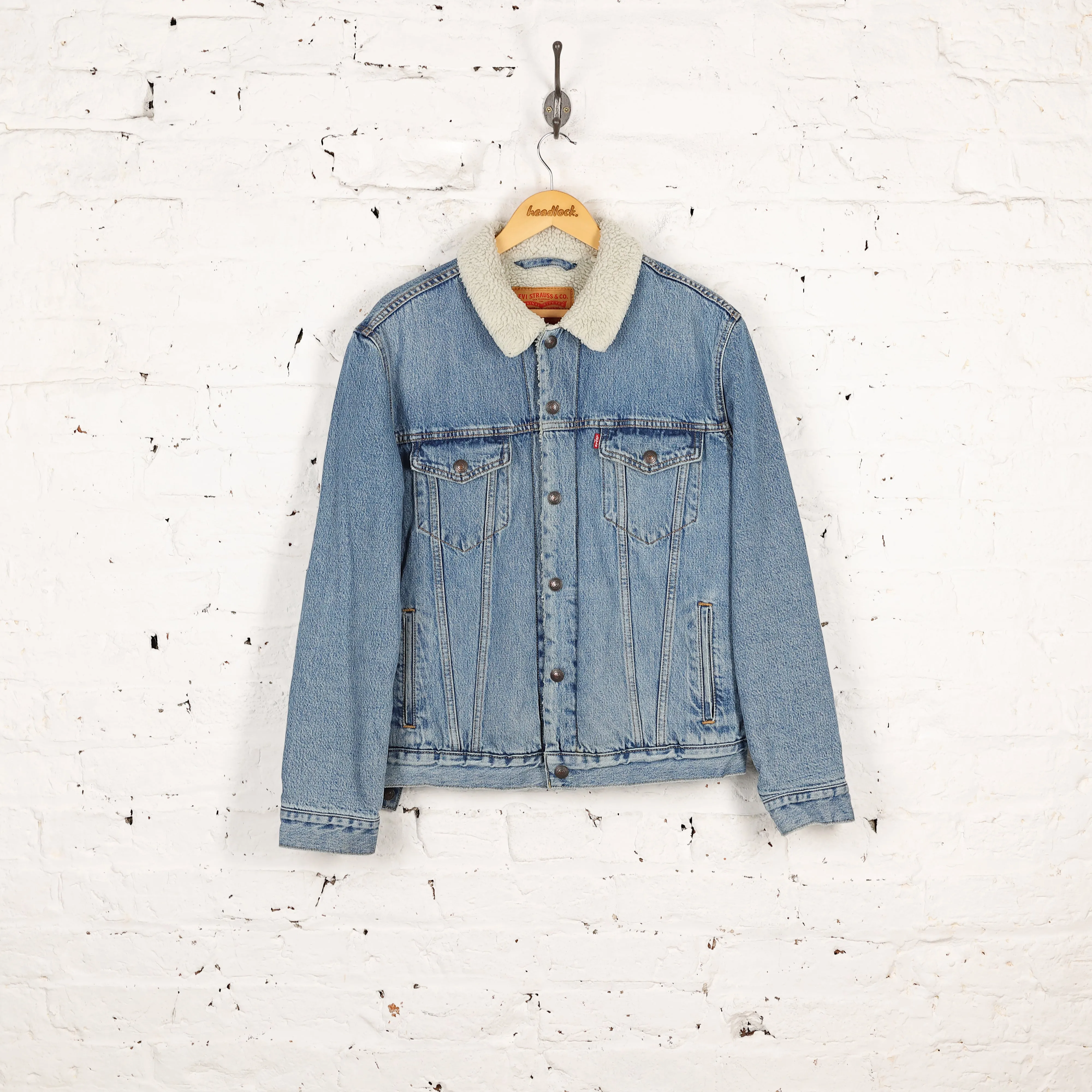 Levi's Fleece Lined Winter Denim Jacket - Blue - M