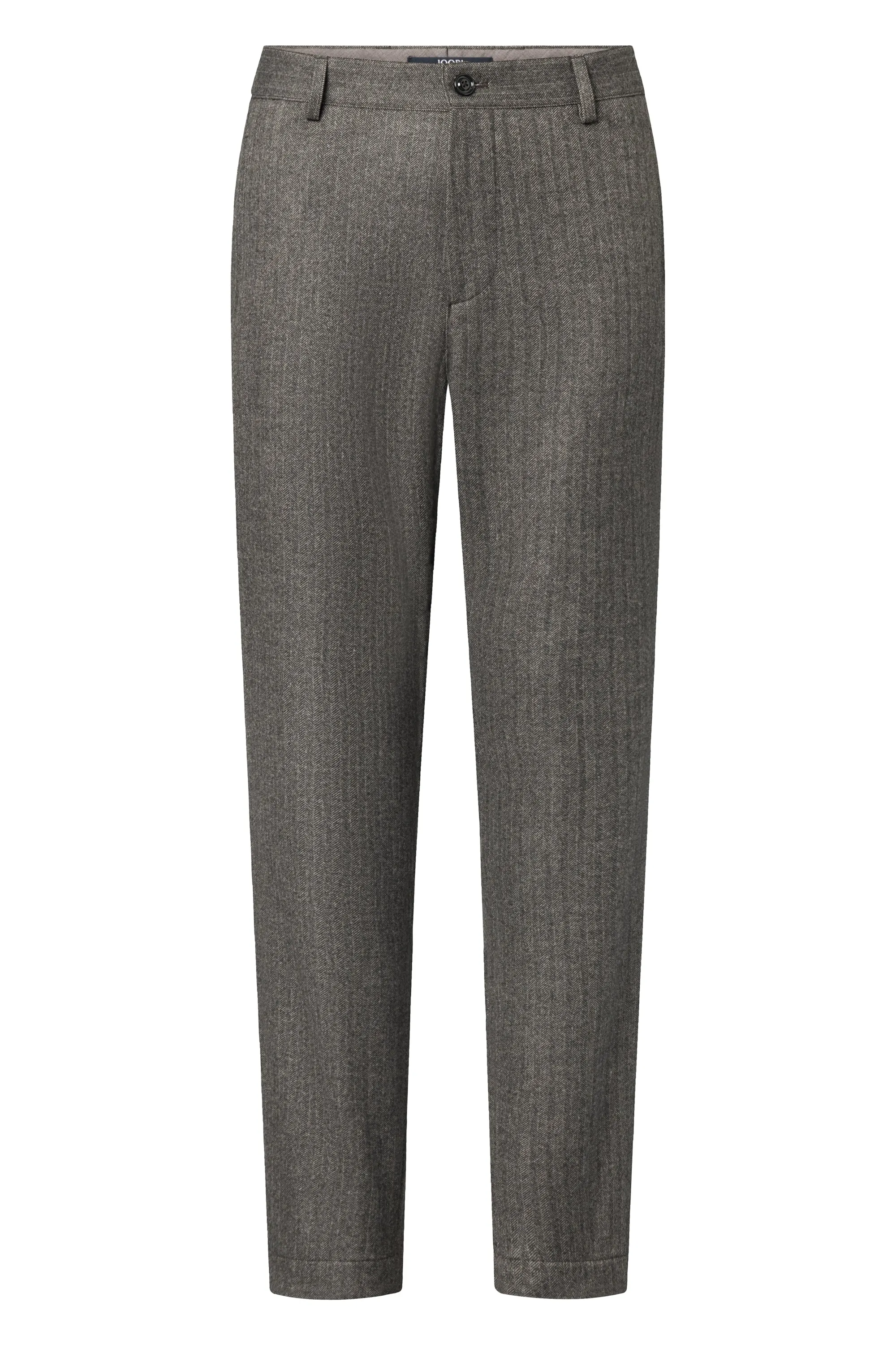 Limonos Stretch Chino in Olive Herringbone