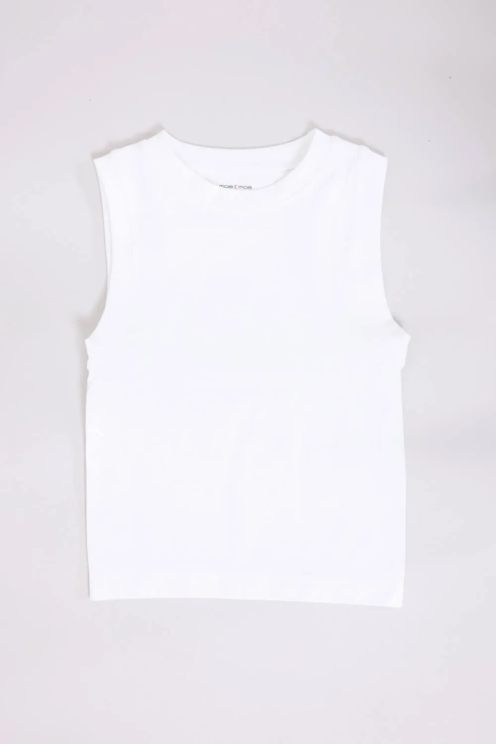 Moa Moa Seamless Tank Top for Girls in White | ITD799G-SEM-WHITE