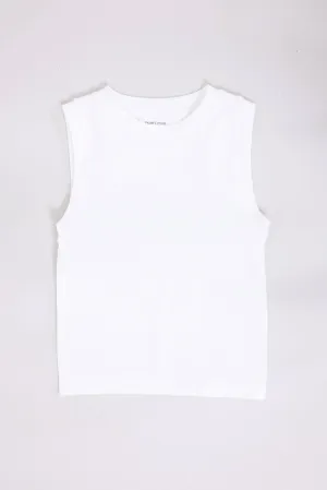 Moa Moa Seamless Tank Top for Girls in White | ITD799G-SEM-WHITE
