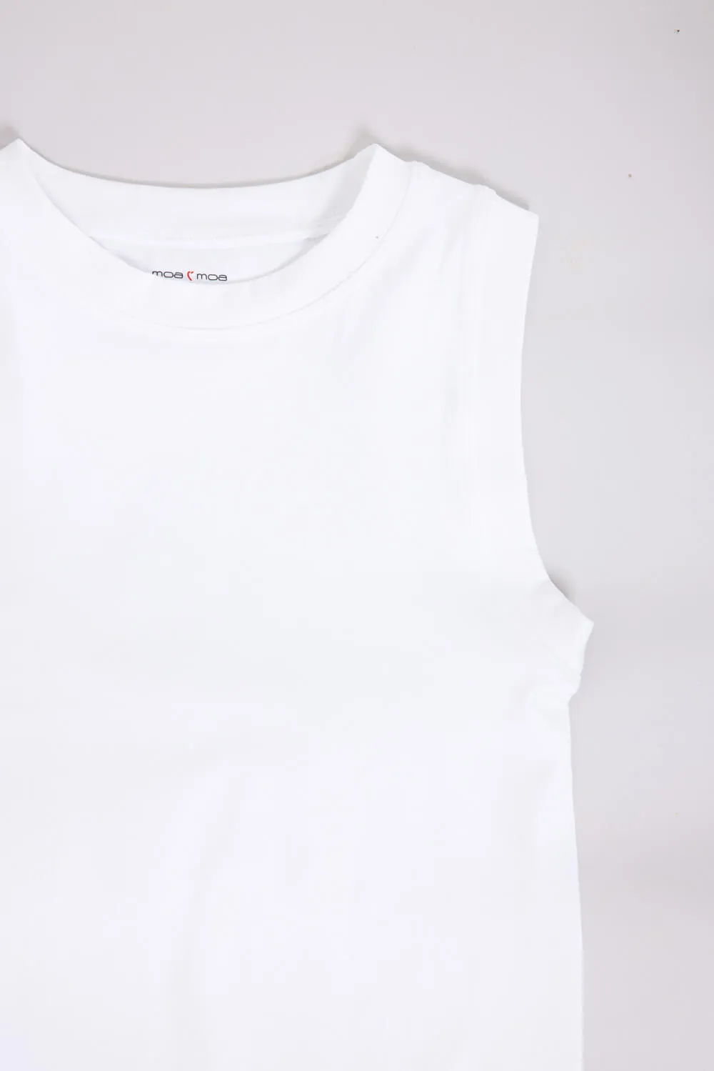 Moa Moa Seamless Tank Top for Girls in White | ITD799G-SEM-WHITE