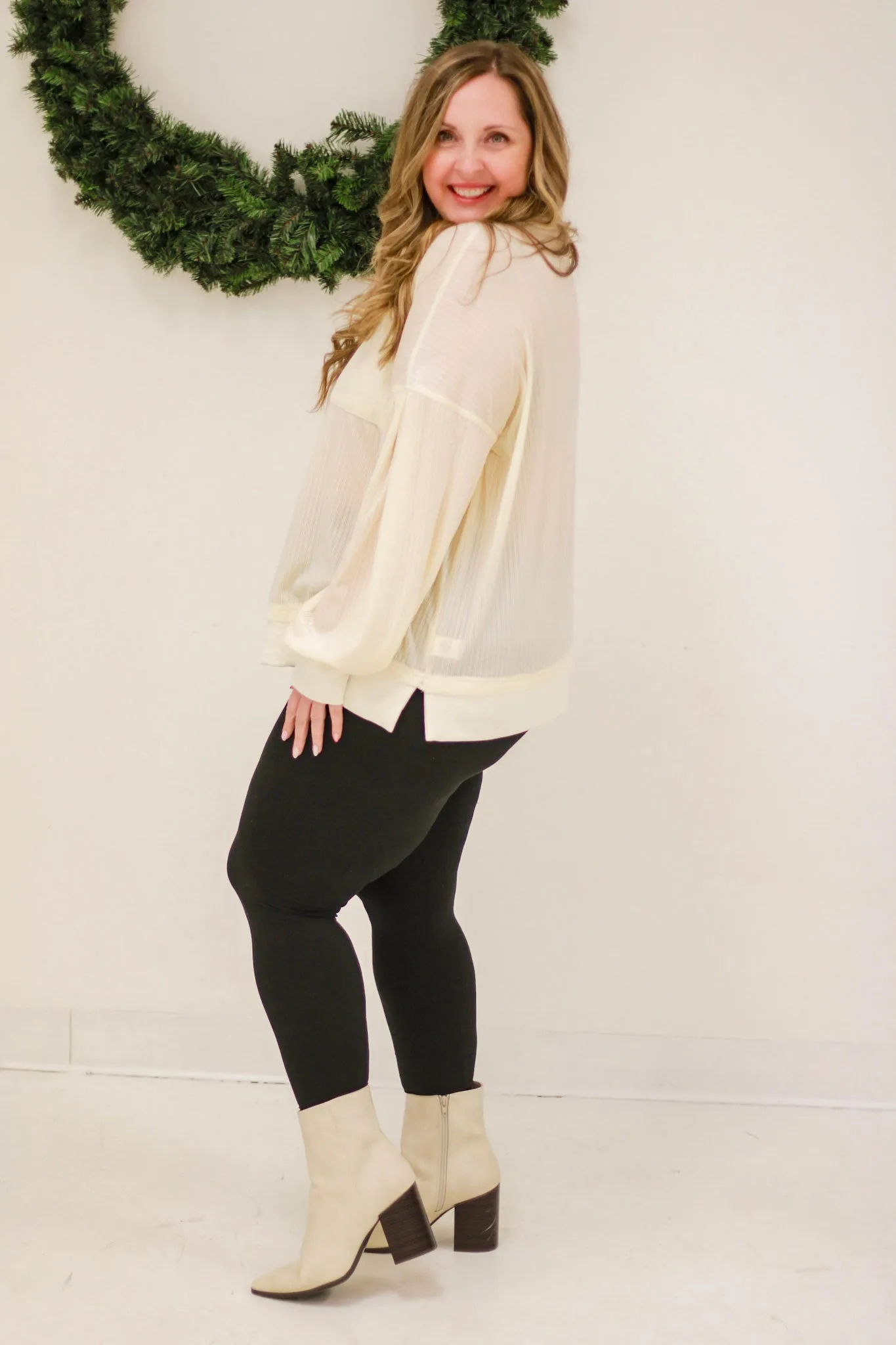 Moment of Weakness Pearl Velvet Top