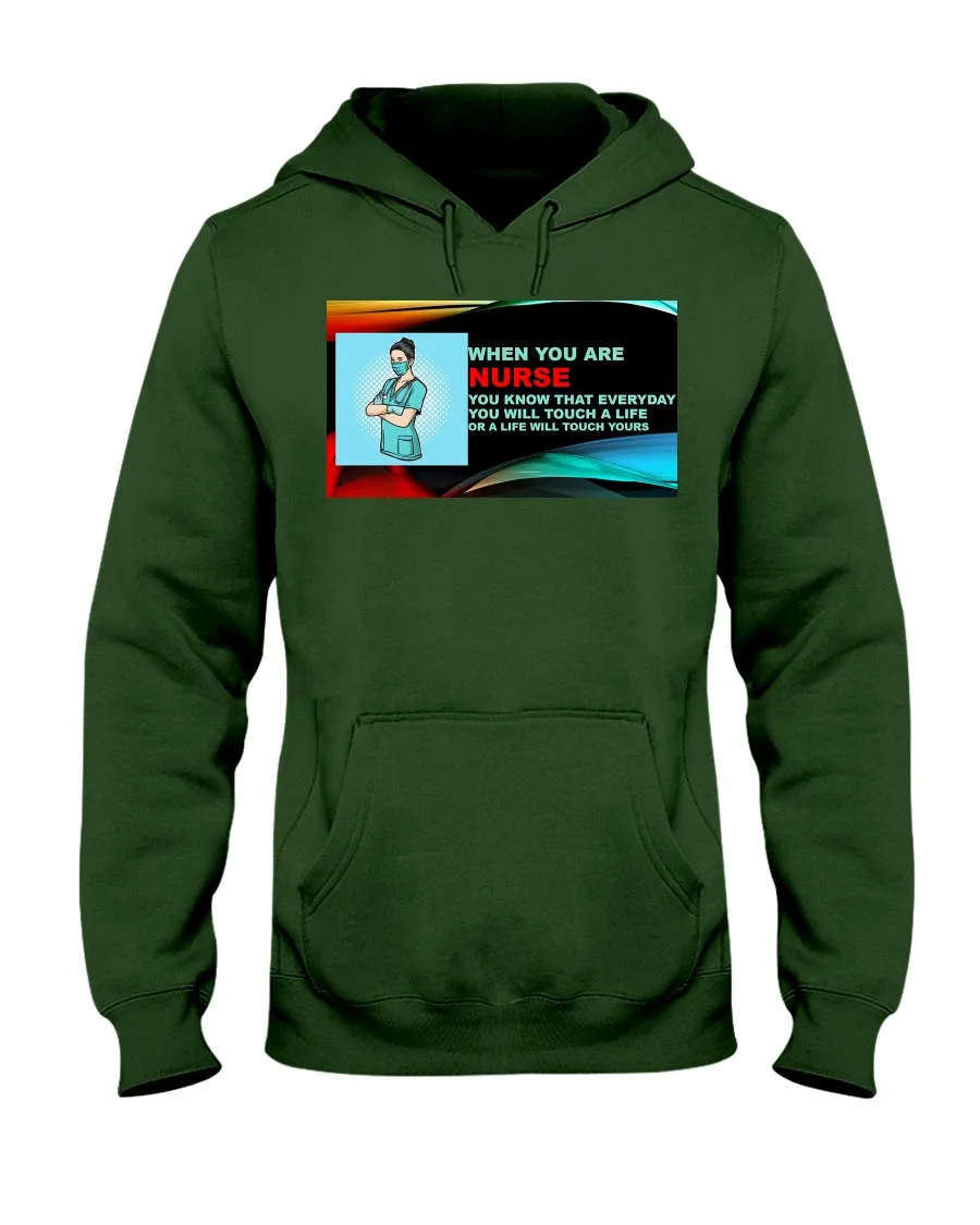 Nurses Touch Everyday Lives Gildan Hoodie