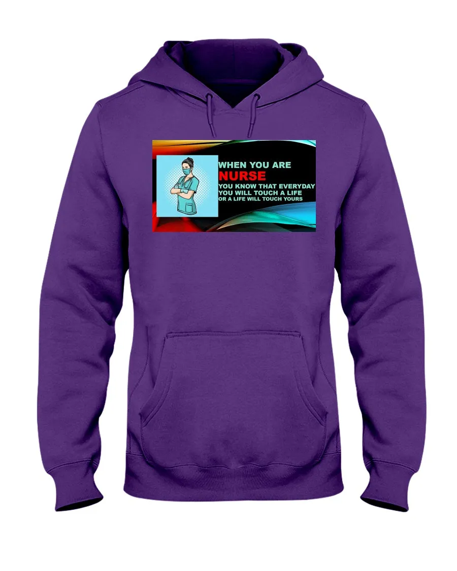 Nurses Touch Everyday Lives Gildan Hoodie