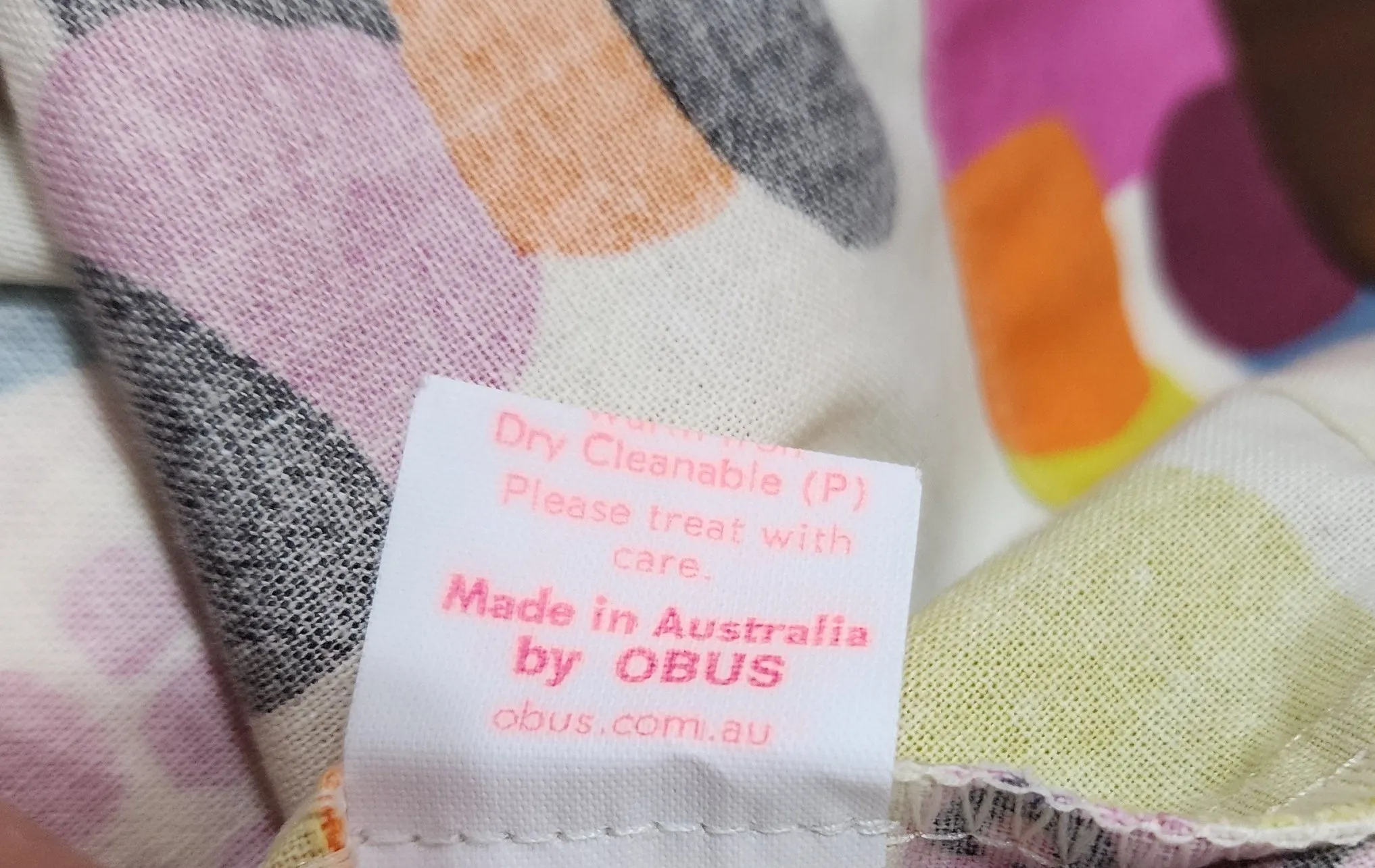 Obus writing print top size 8