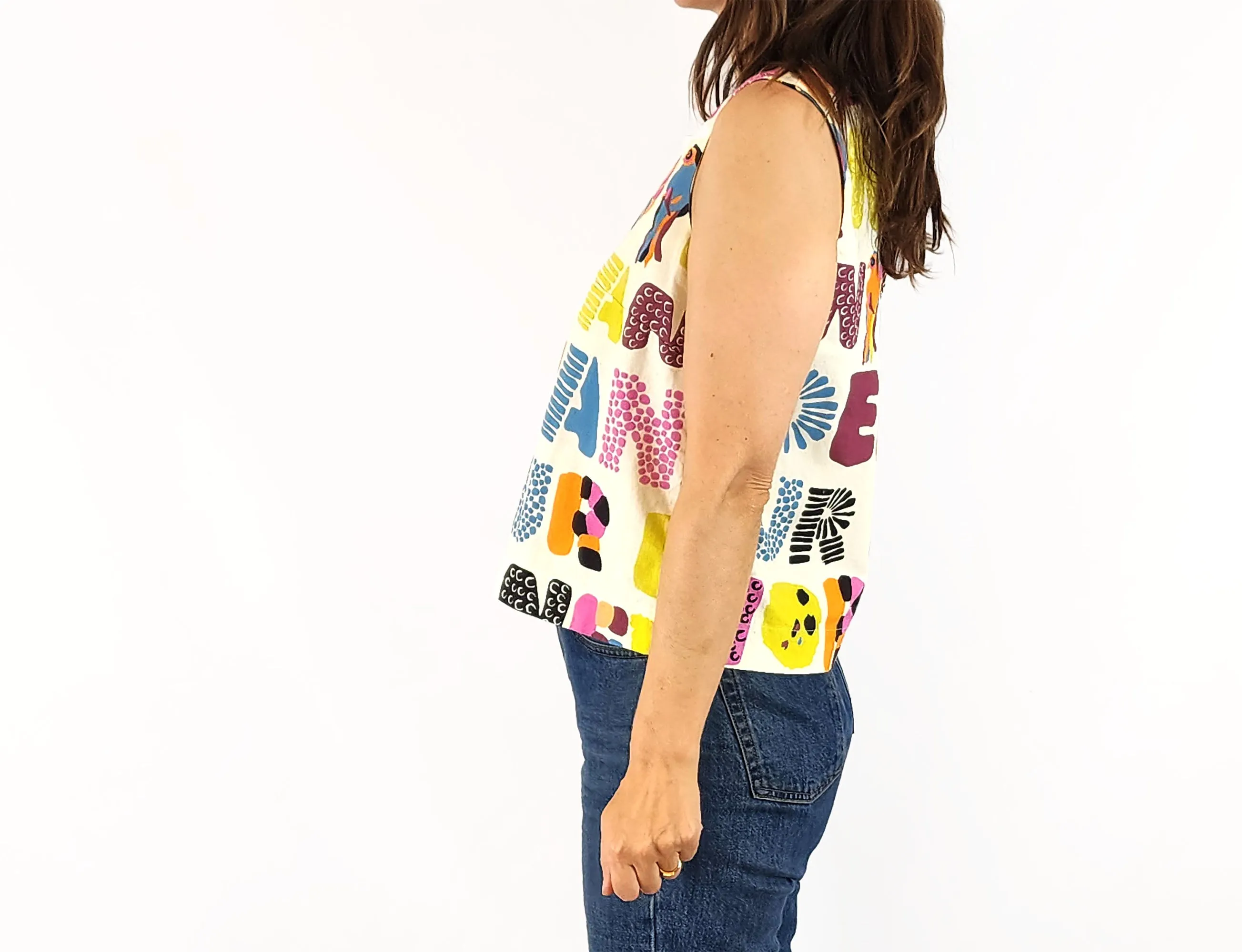 Obus writing print top size 8