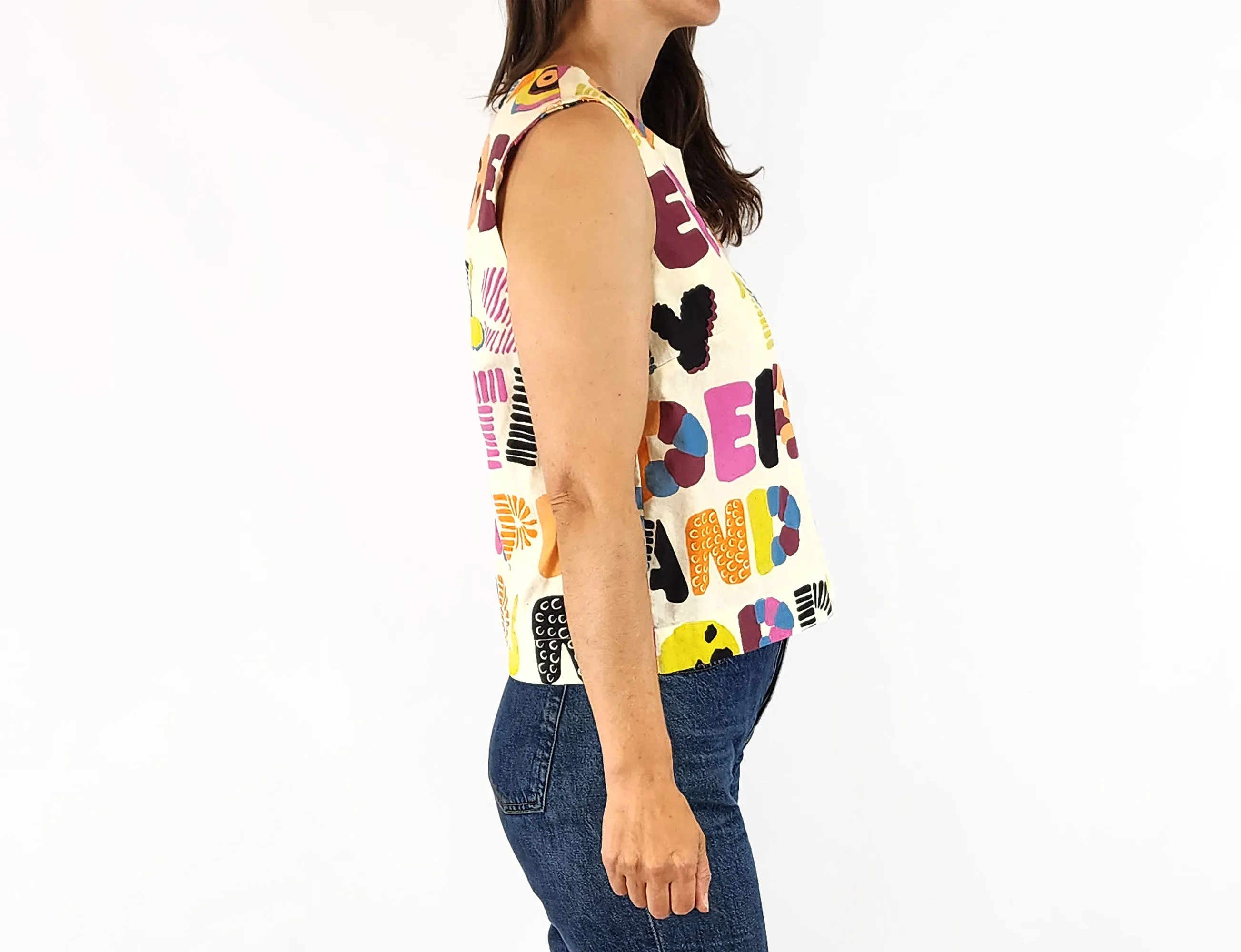 Obus writing print top size 8