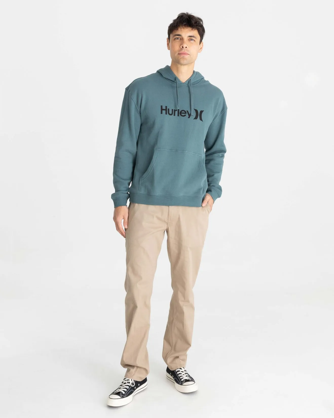 One And Only Solid Pullover Hurley Mens Hoodie