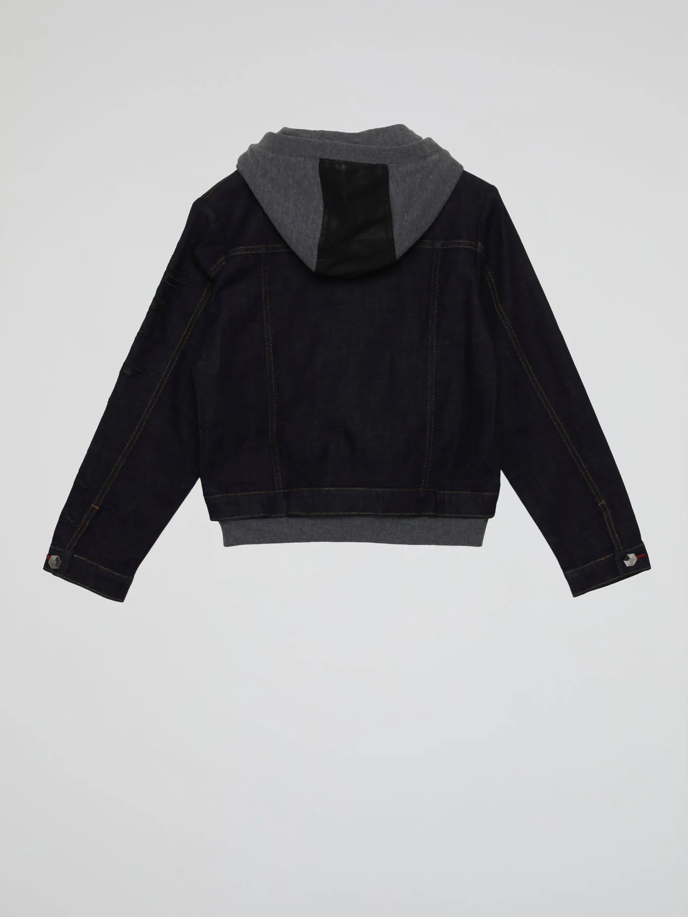 Overlay Hoodie Denim Jacket (Kids)