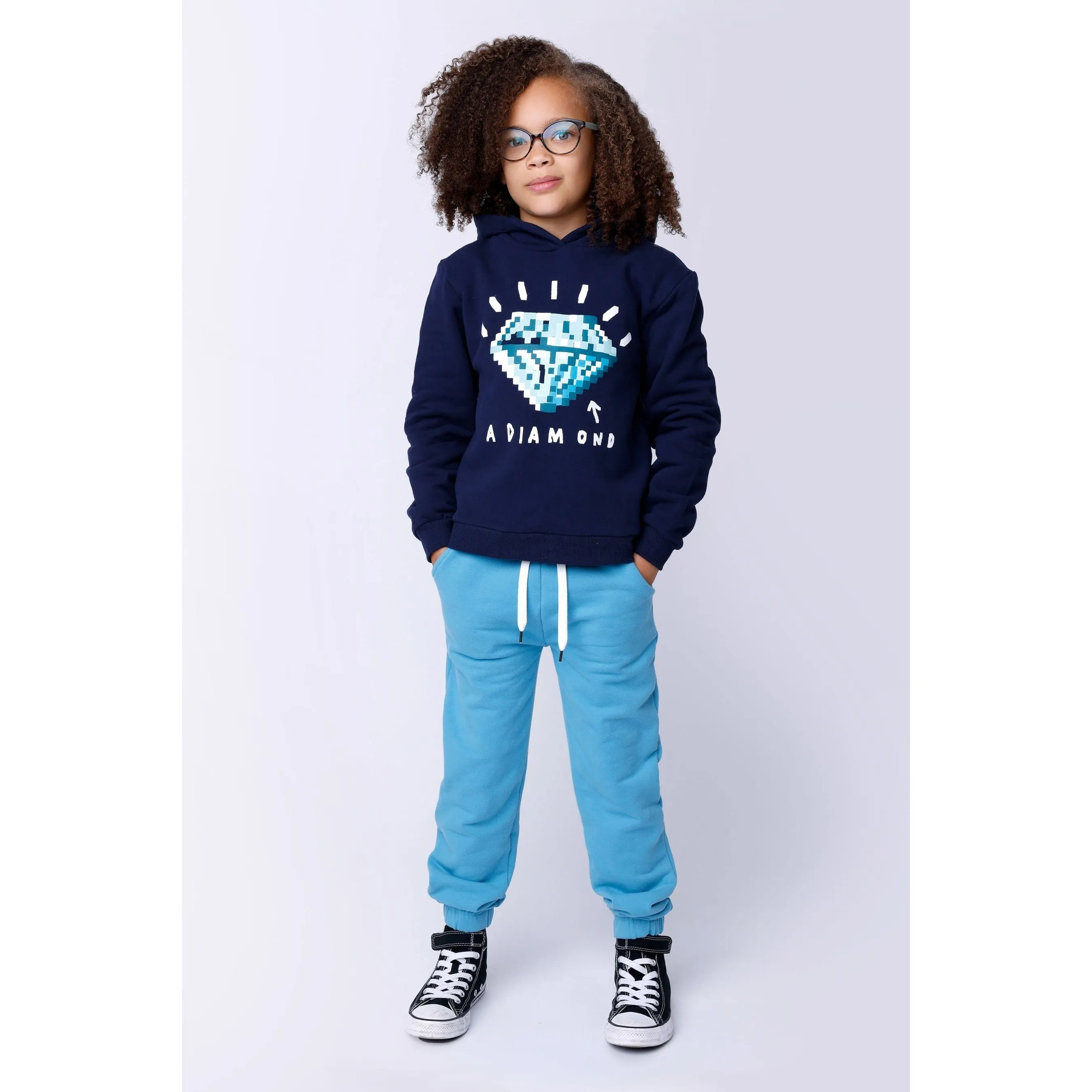 Pixelled Diamond Furry Hood