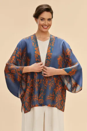 Powder Tapestry Kimono Jacket Denim