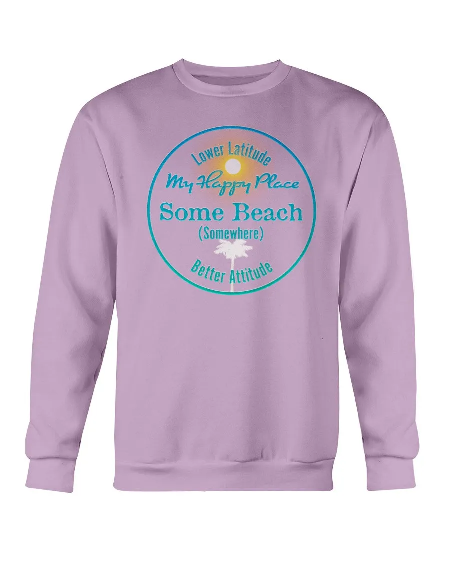 Premium Unisex Garment-Dyed Some Beach Somewhere Fleece Sweatshirt