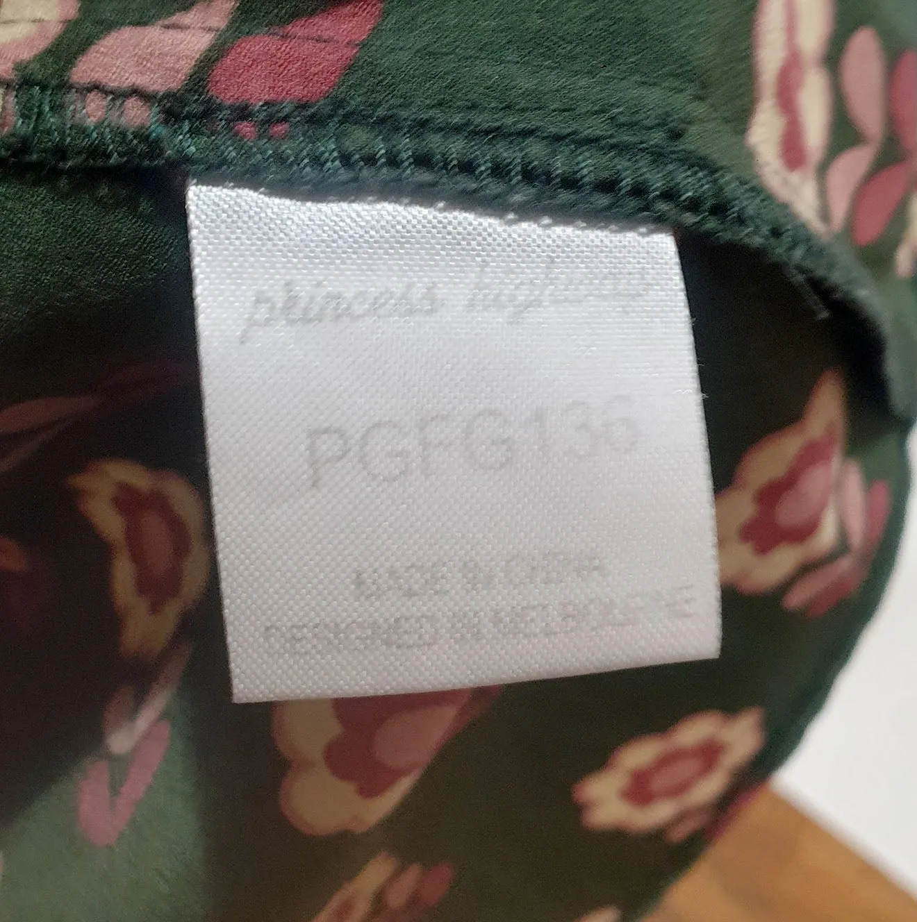 Princess Highway green print sleeveless top size 10