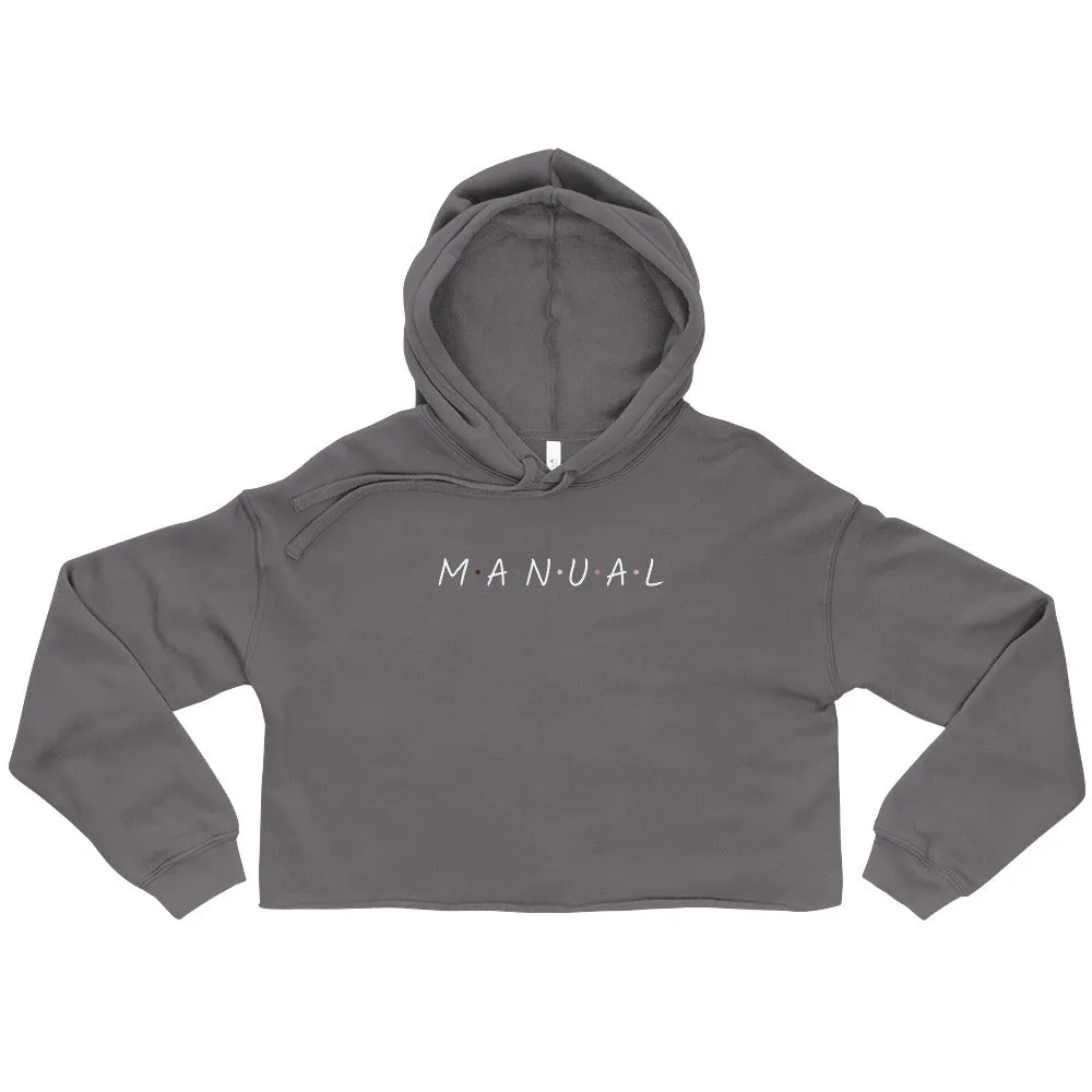"Manual" Crop Top Hoodie