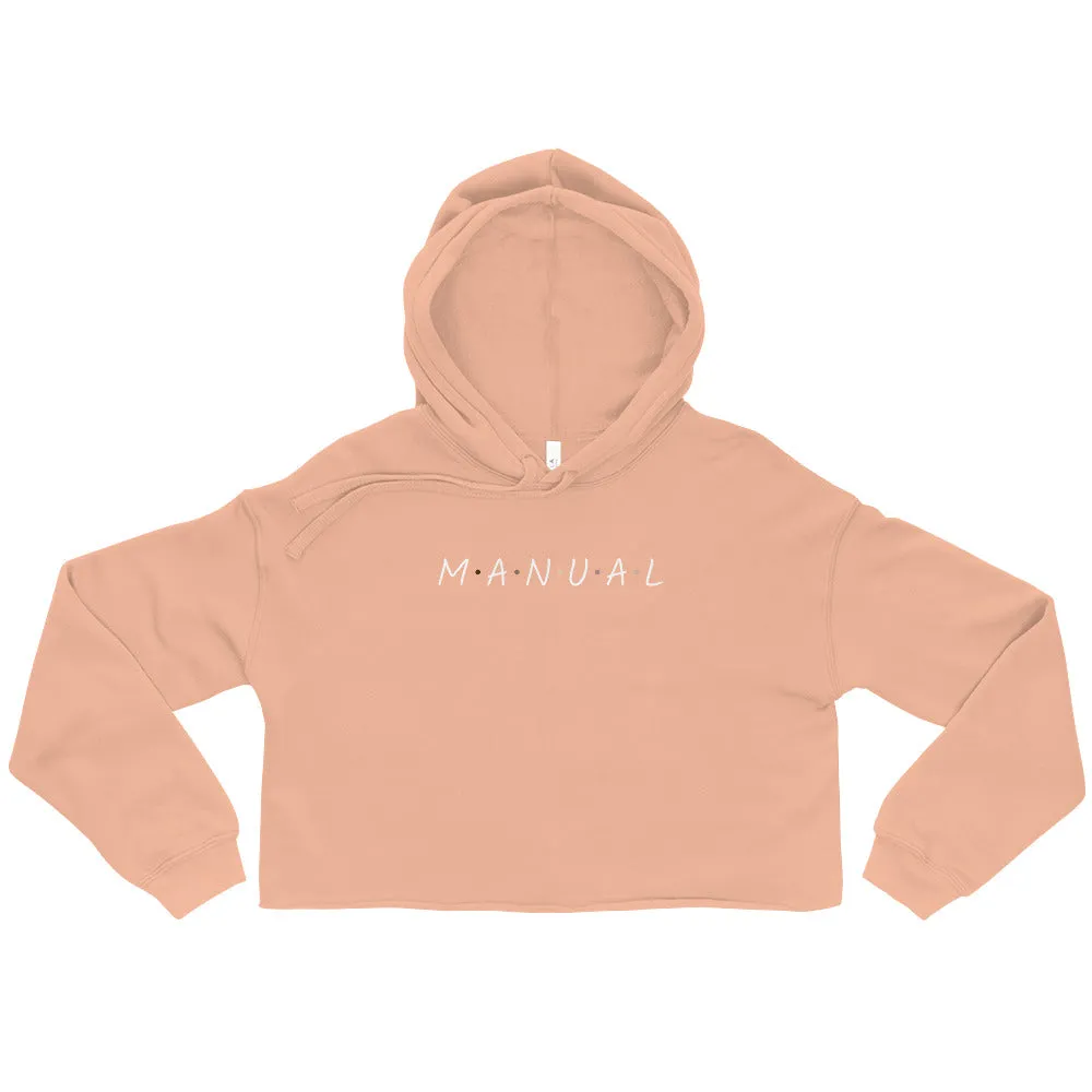 "Manual" Crop Top Hoodie