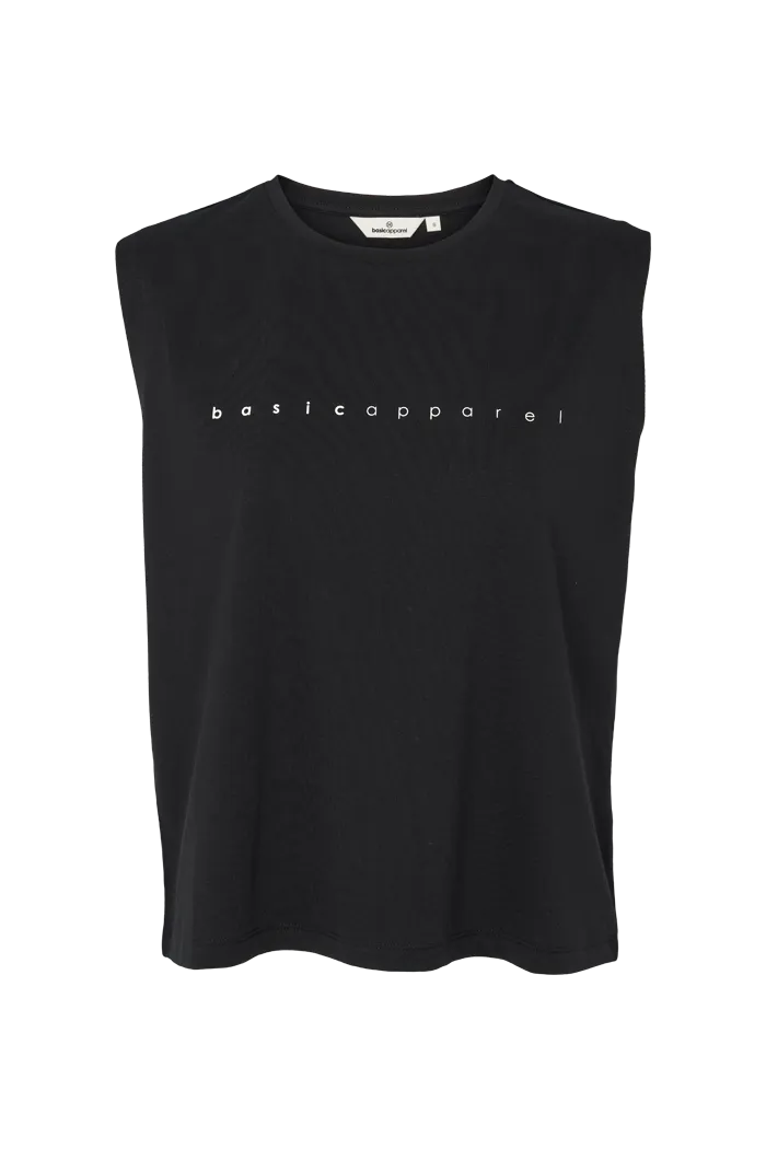 Raja Logo Tank - Black