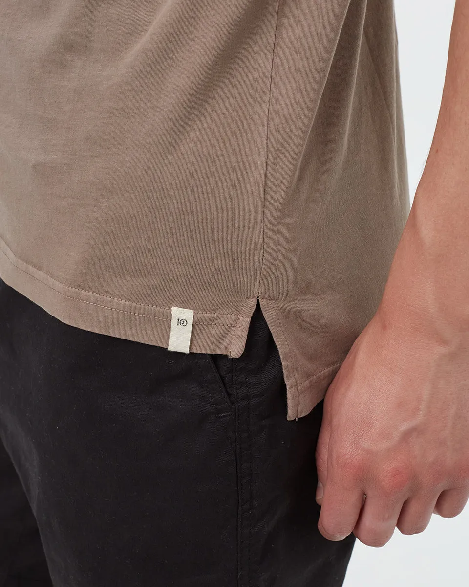 Regenerative Cotton Step Hem T-Shirt